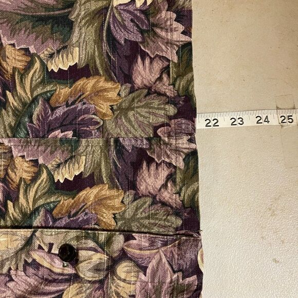 Coldwater Creek Cotton Purple Floral Jacket Petite Small - Picture 9 of 10